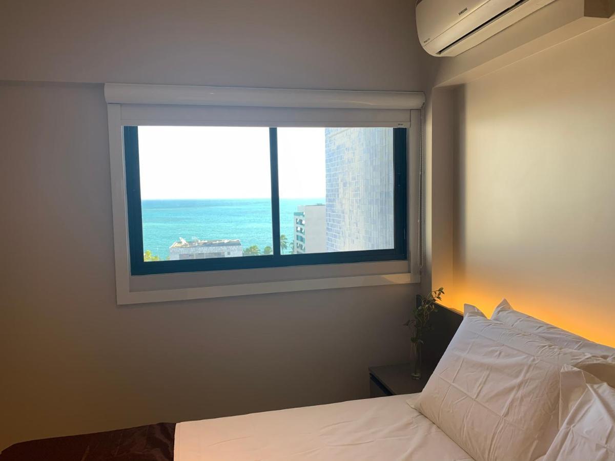 Luxo 1406 - Quarto E Sala Com Varanda Frente Mar Ponta Verde Maceió Extérieur photo