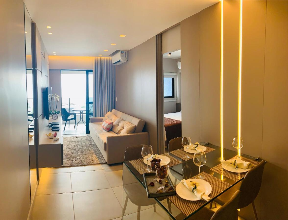 Luxo 1406 - Quarto E Sala Com Varanda Frente Mar Ponta Verde Maceió Extérieur photo