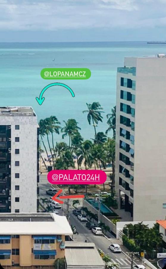 Luxo 1406 - Quarto E Sala Com Varanda Frente Mar Ponta Verde Maceió Extérieur photo